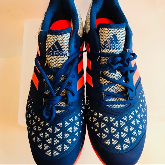 NEW ADIDAS ZONE DOX HOCKEY SHOES CLEATS AQ6520 - Picture 4 of 8